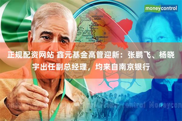 正规配资网站 鑫元基金高管迎新：张鹏飞、杨晓宇出任副总经理，均来自南京银行