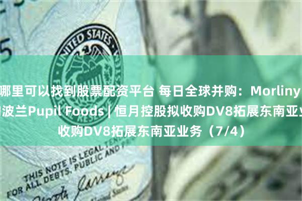 哪里可以找到股票配资平台 每日全球并购：Morliny Foods收购波兰Pupil Foods | 恒月控股拟收购DV8拓展东南亚业务（7/4）
